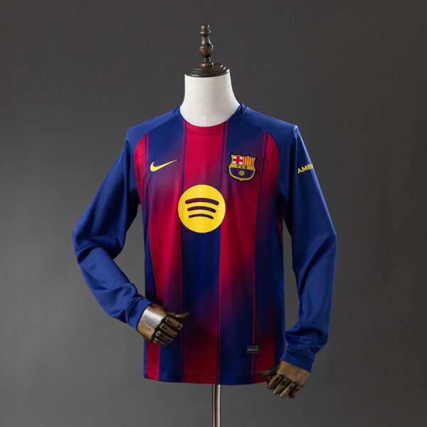 2025-26 BARCELONA HOME LONG SLEEVE (FAN VERSION)