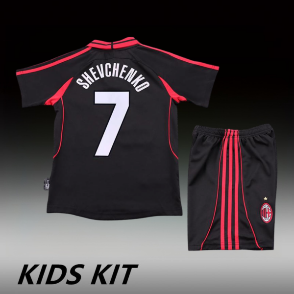 2000-01 AC MILAN THIRD AWAY KIDS KIT