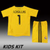 2011-12 REAL MADRID YELLOW GOALKEEPER KIDS KIT