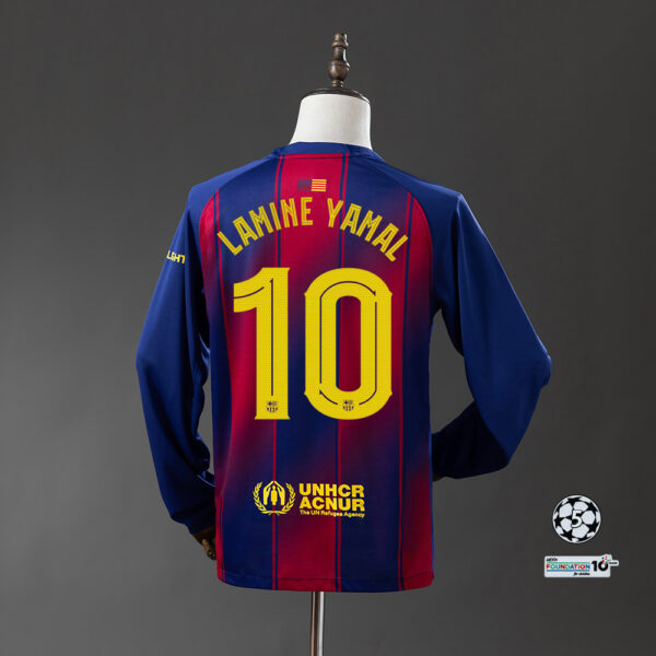 2025-26 BARCELONA HOME LONG SLEEVE (FAN VERSION)