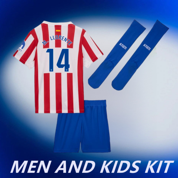 2025-26 ATLÉTICO DE MADRID HOME MEN AND KIDS KIT