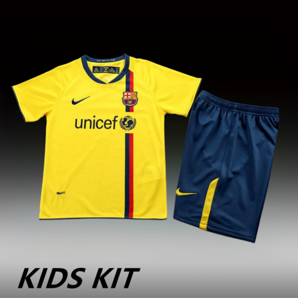 2008-09 BARCELONA AWAY KIDS KIT