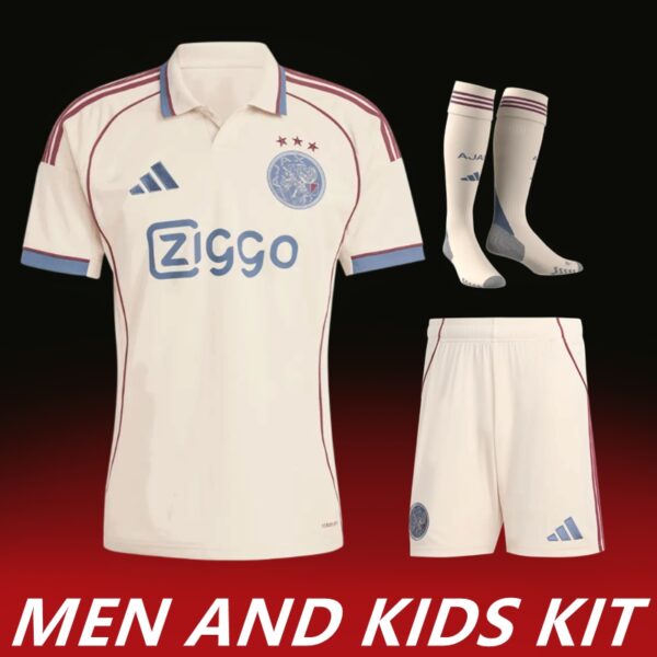 2025-26 AJAX THIRD AWAY MEN AND KIDS KIT