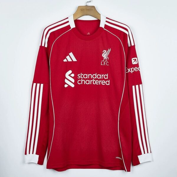 2025-26 LIVERPOOL HOME LONG SLEEVED FAN VERSION