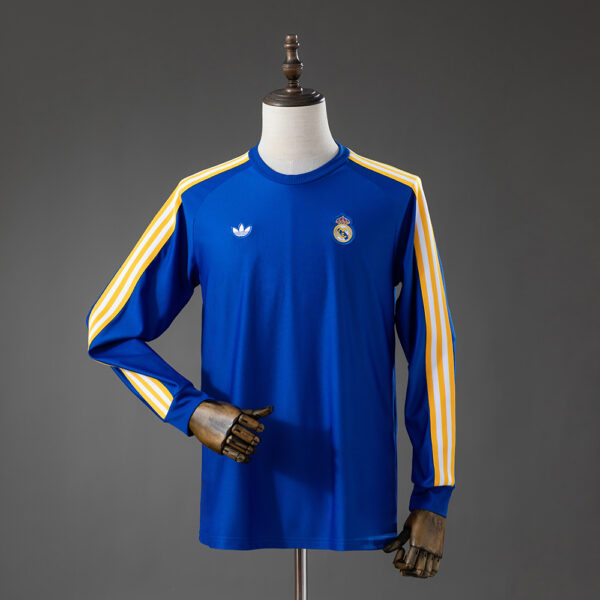 REAL MADRID TERRACE ICONS LONG SLEEVE T-SHIRT BLUE